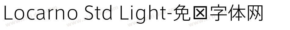 Locarno Std Light字体转换